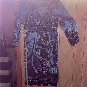 Sweet Storm Brown and White Wrap Sheath Dress